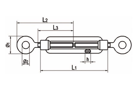 Specifications of Casting Turnbuckles DIN1480 Eye/Eye