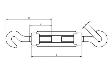 Specifications of DIN 1480 Turnbuckle Hook-Hook