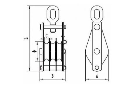 Specifications of Open Type Pulley Block Triple Sheave With Eye 7313 -China LG™