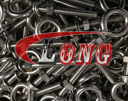 bulk photos of stainless steel welded eye bolt with nut  washer