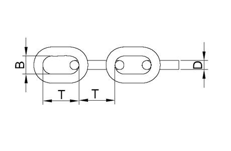 Specifications of DIN5685 A Short Link Chain Stainless Steel