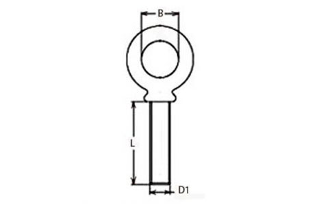 Specifications of Shoulder Type Machinery Eye Bolt Stainless Steel G-279
