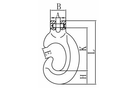 Specifications of G80 Clevis C Hook