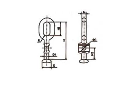 Specifications of Pole Line Hardware Forged Ball Eye-China LG Manufacture