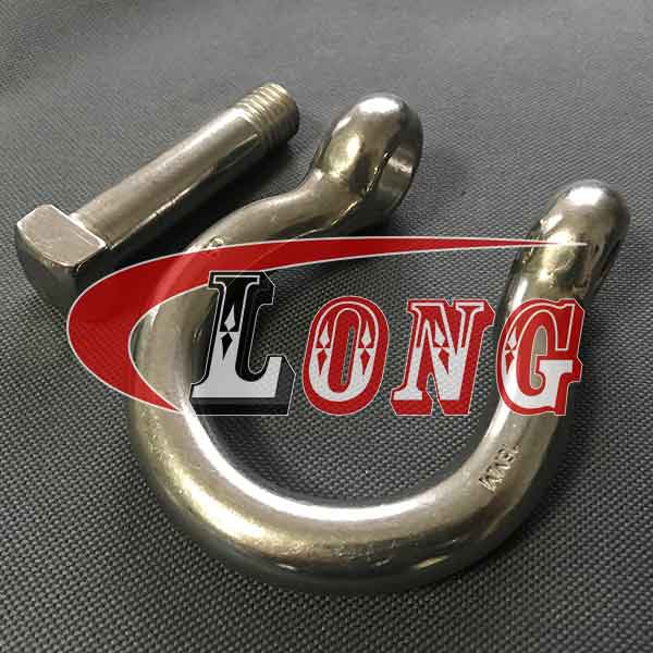 bow shackle stainless steel square head pin China manufacturer
