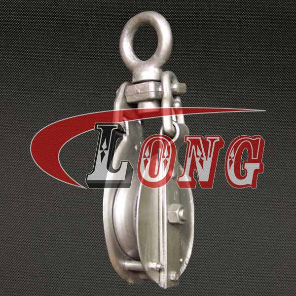 Self-Locking Snatch Block With Eye For Manila Rope-LG RIGGING®