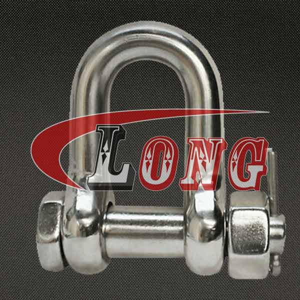 D Shackle Oversized Bolt Type Pin Stainless Steel