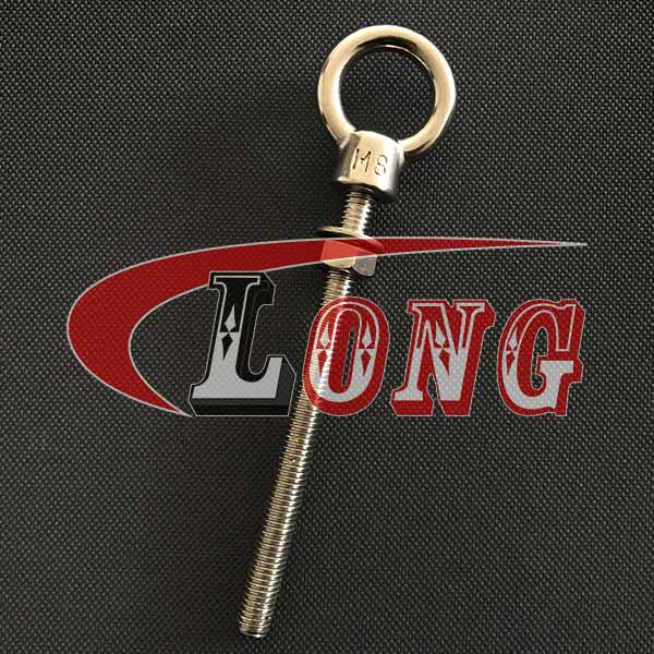 Stainless Steel Long Shank Eye Bolt with Nut and Washer