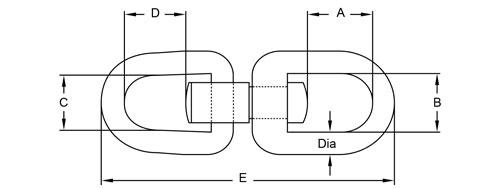 Specifications of Chain Swivel Flexible Stainless Steel WDF Type-China LG™