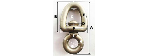 Specifications of Chain Swivel Forged Stainless Steel Fishing & Trawling Gear-China