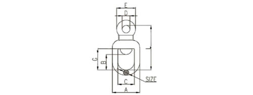 Specifications of Eye Swivel JIS Type Single Eye Type Fishing & Trawling Gear-China