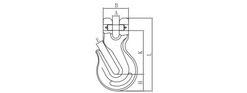 Specifications of G80 Clevis Grab Hooks U.S. Type