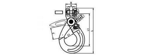 Specifications of G80 Clevis Self-Locking Hook(Improved)