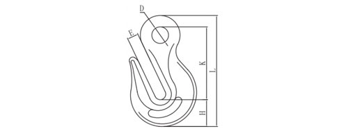 Specifications of G80 Eye Grab Hook US Type