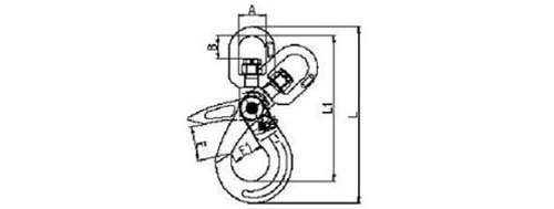 Specifications of G80 Swivel Self-Locking Hook(Improved)