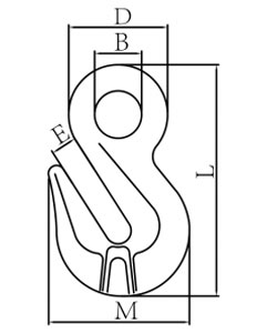 Specifications of G100 Cradle Eye Grab Hook