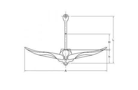 Specifications of Galvanised Folding Grapnel Anchor
