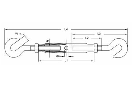 Specifications of DIN 1478 Turnbuckle Hook/Hook Galvanized