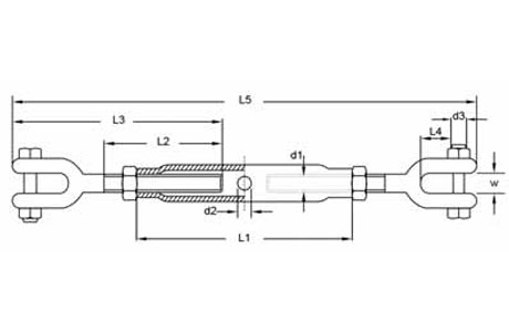 Specifications of DIN 1478 Turnbuckle Jaw