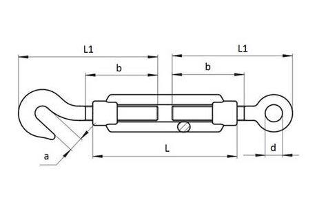 Specifications of DIN 1480 Turnbuckle Hook-Eye