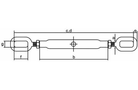 Specifications of Galvanized Closed Body Turnbuckle Eye&Eye-China LG™