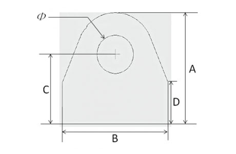 Specifications of Bolt-on Clevis Mounts with Hardware