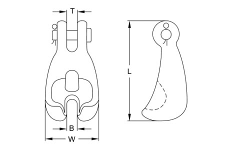Specifications of Clevis Claw Hook Grade 70, Australia Standard