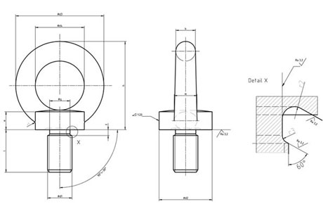 Specifications of DIN580 Eye Bolt