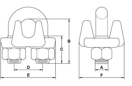 Specifications of Drop Forged Wire Rope Clips G450 US.Fed.Spec.