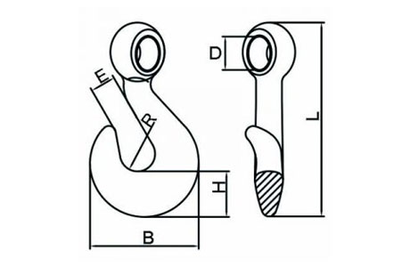 Specifications of Eye Twist Hook/Reverse Eye Hooks