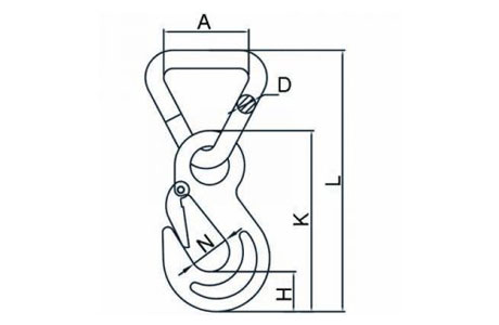 Specifications of Forged Eye Grab Hook with Triangle Ring
