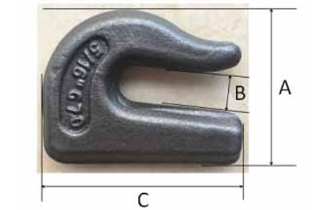 Specifications of Grade 70 Weld-on Grab Hooks