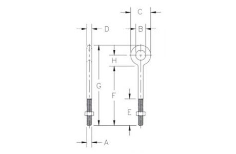 Specifications of Regular Nut Eye Bolts G-291 – China LG™