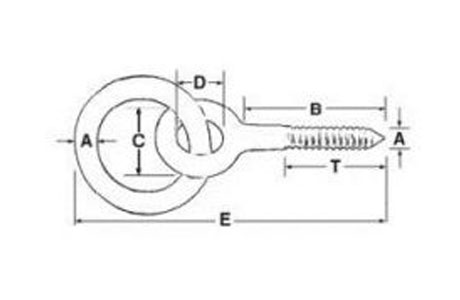 Specifications of Wood Screw Lag Thread Ring Bolt