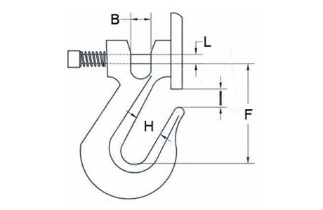 Specifications ofClevis Grab Hook with Spring Latch Grade 70