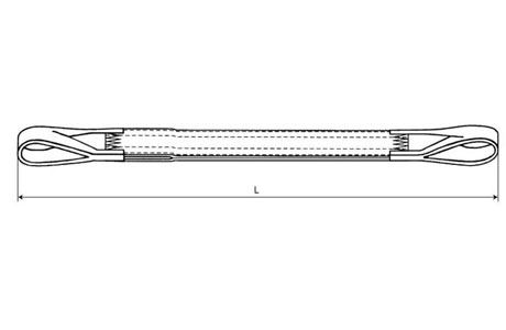 Specifications of 1 Ton Flat Webbing Sling, Duplex Lifting Slings