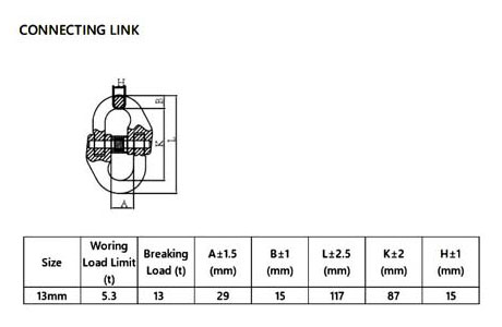 Specifications of Chain Sling Single Leg Stainless Steel–China LG™