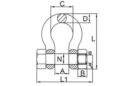 Specifications of Grade 80 Alloy Bolt Type Anchor Shackle