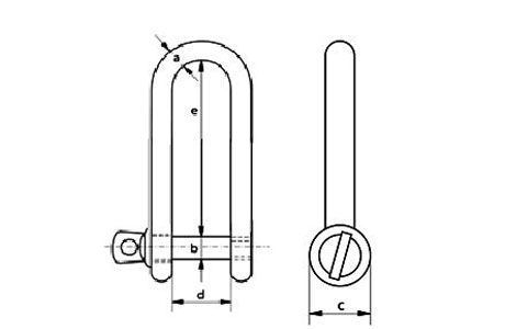 Specifications of Piling Shackle,long d shackle-China LG™