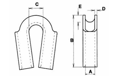 Specifications of Wire Rope Tubular Thimble Galvanized SCMG Type-China LG™