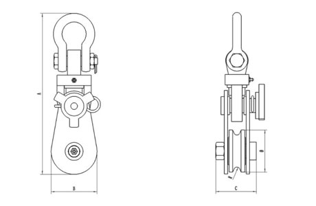 Specifications of Heavy Duty Snatch Block Swivel Shackle European Type