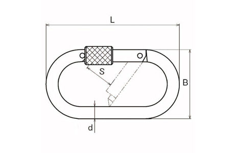 Specifications of Oval Snap Hook w/Screw Nut