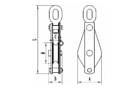 Specifications of Open Type Pulley Block Single Sheave With Eye 7311-China LG™