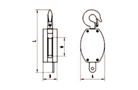 Specifications of JIS Wood Pulley Single Sheave With Hook-China LG™