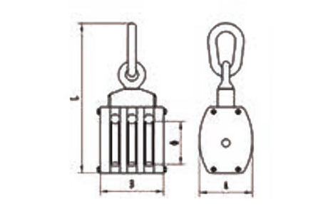 Specifications of JIS Wooden Ship Block With Eye Triple Sheave-China LG™