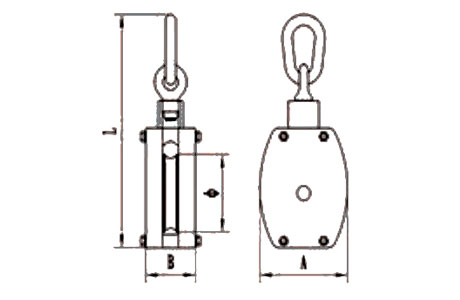 Specifications of JIS Wooden Ship Block With Link Single Sheave-China LG™