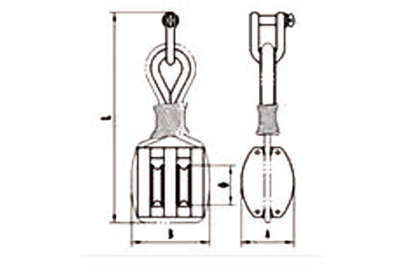 Specifications of Nylon Rope Wooden Block Double Wheel-China LG™