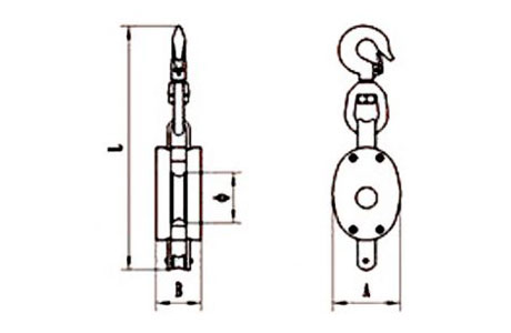 Specifications of Regular Wood Block Single Sheave With Swivel Hook-China LG™