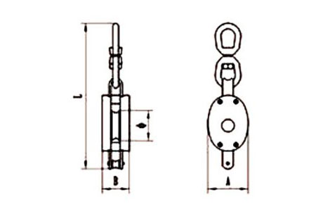 Specifications of Regular Wood Block With Swivel Eye Single Wheel-China LG™