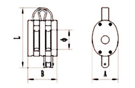 Specifications of Regular Wood Pulley Double Sheave Without Shackle-China LG™